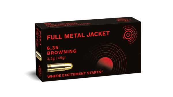 GECO 6,35 Browning Full Metal Jacket 49grs