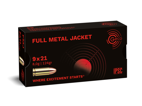 GECO 9x21 Full Metal Jacket 124grs