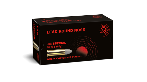 GECO .38 Special Lead Round Nose 185grs