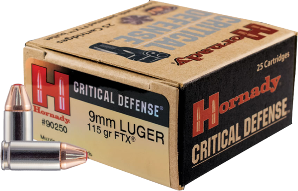 Hornady 9mm Luger CD FTX 115grs