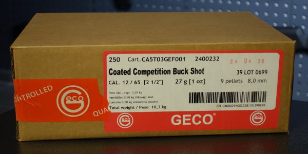 GECO Coated Competition Buck Shot 27g