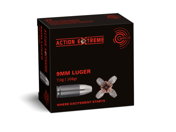 GECO 9 mm Luger Action Extreme 108grs