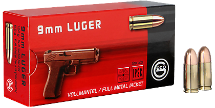 GECO 9mm Luger Vollmantel-Rundkopf 8,0 g 124 grs