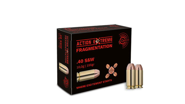 GECO .40 S&W Luger Action Extreme Fragmentation 155grs